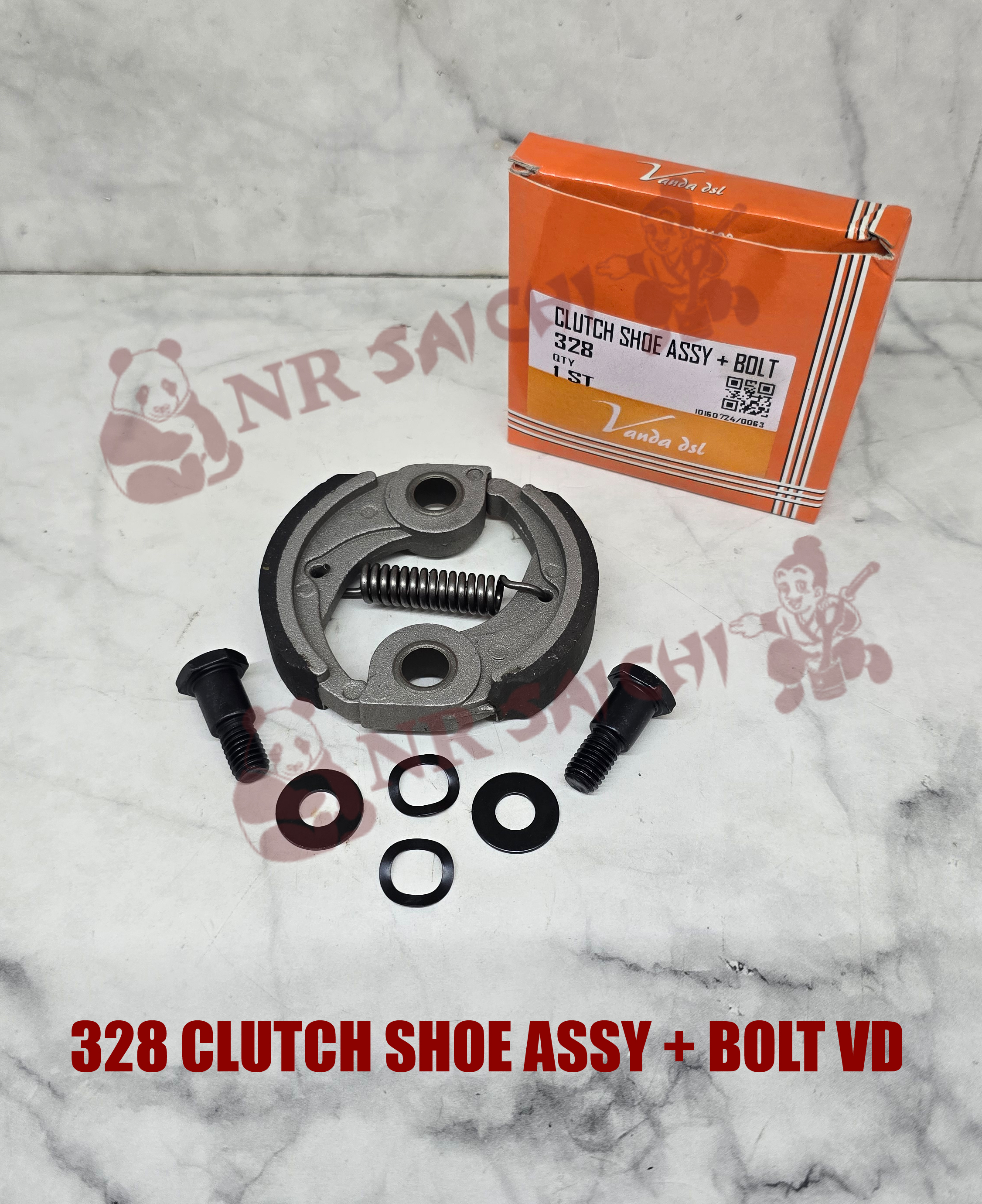 328           CLUTCH SHOE ASSY + BOLT VANDA