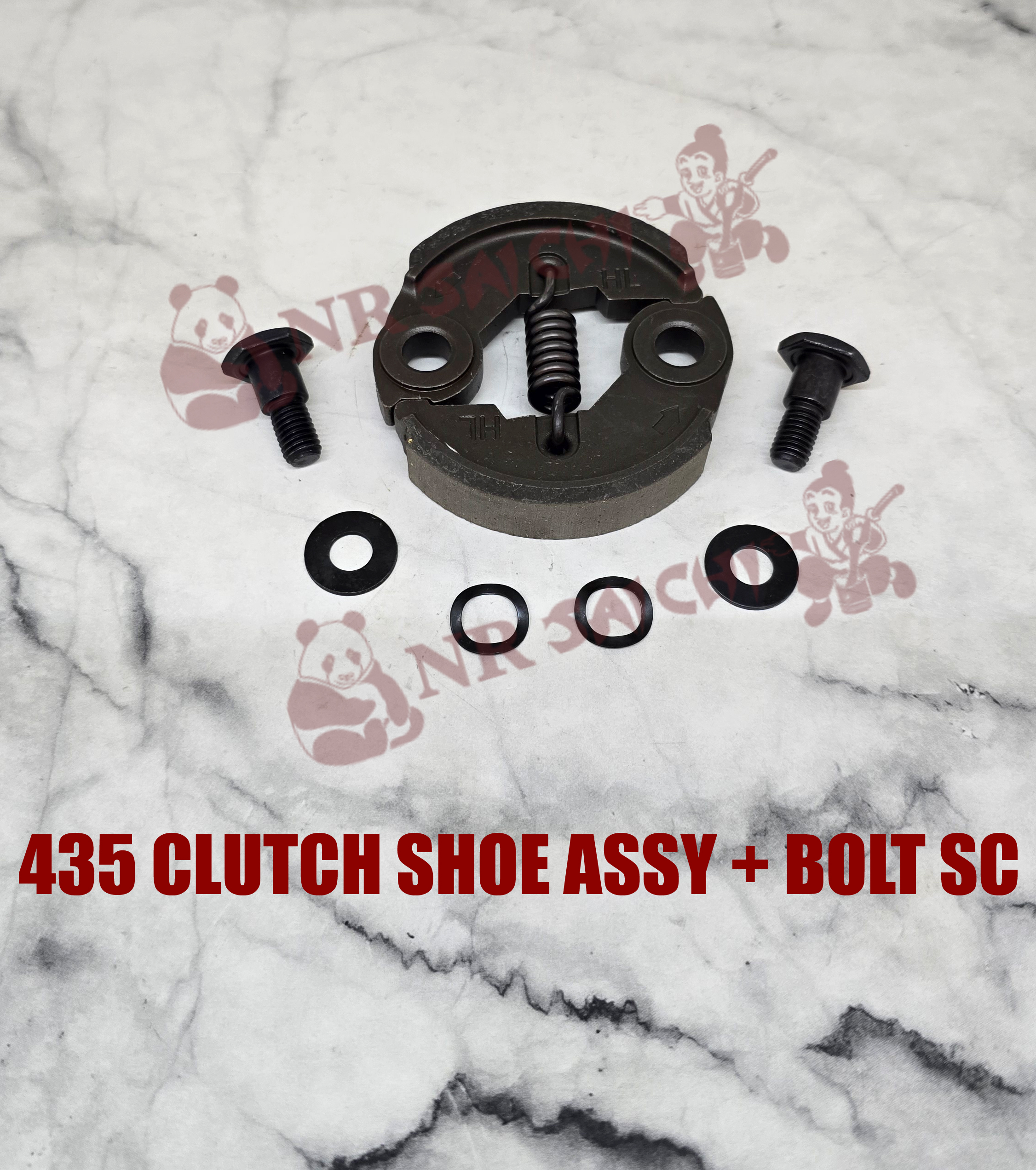 GX35 / 435    CLUTCH SHOE ASSY + BOLT SC