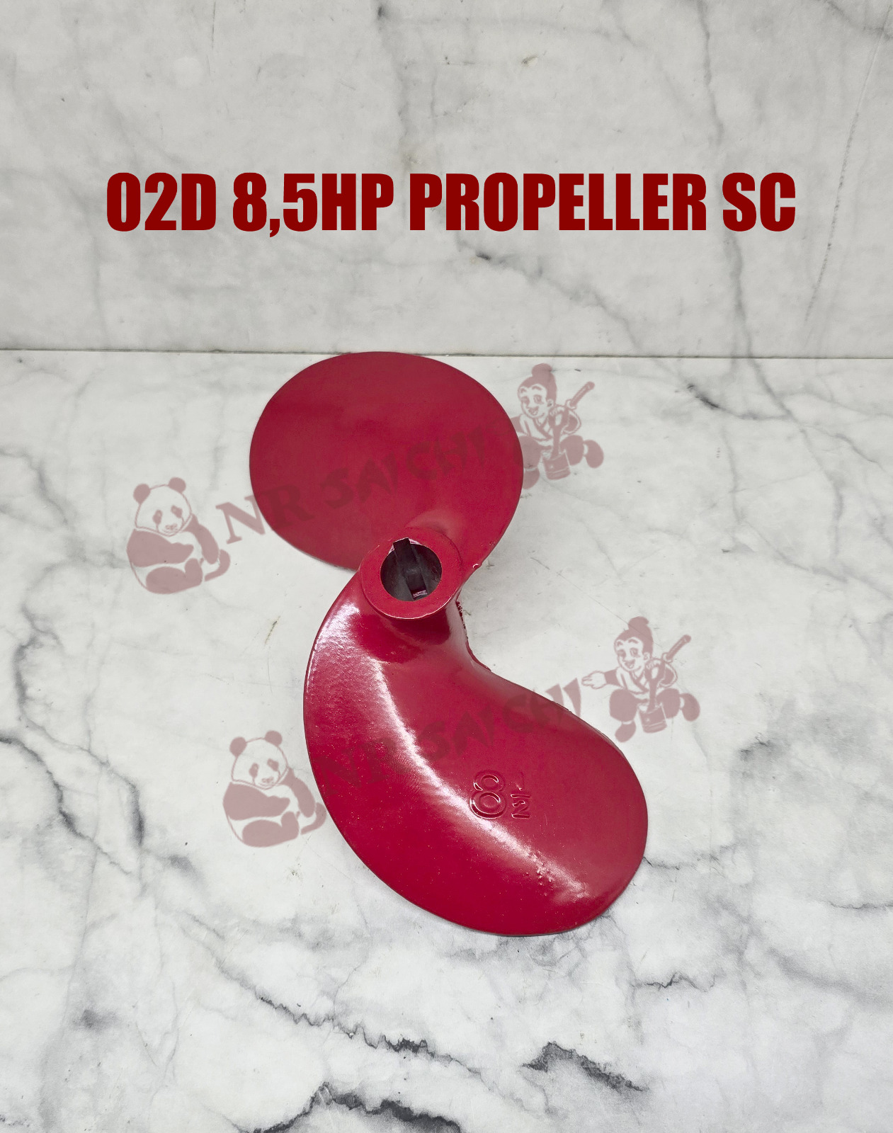 2D 8.5HP      PROPELLER ALM RED SC