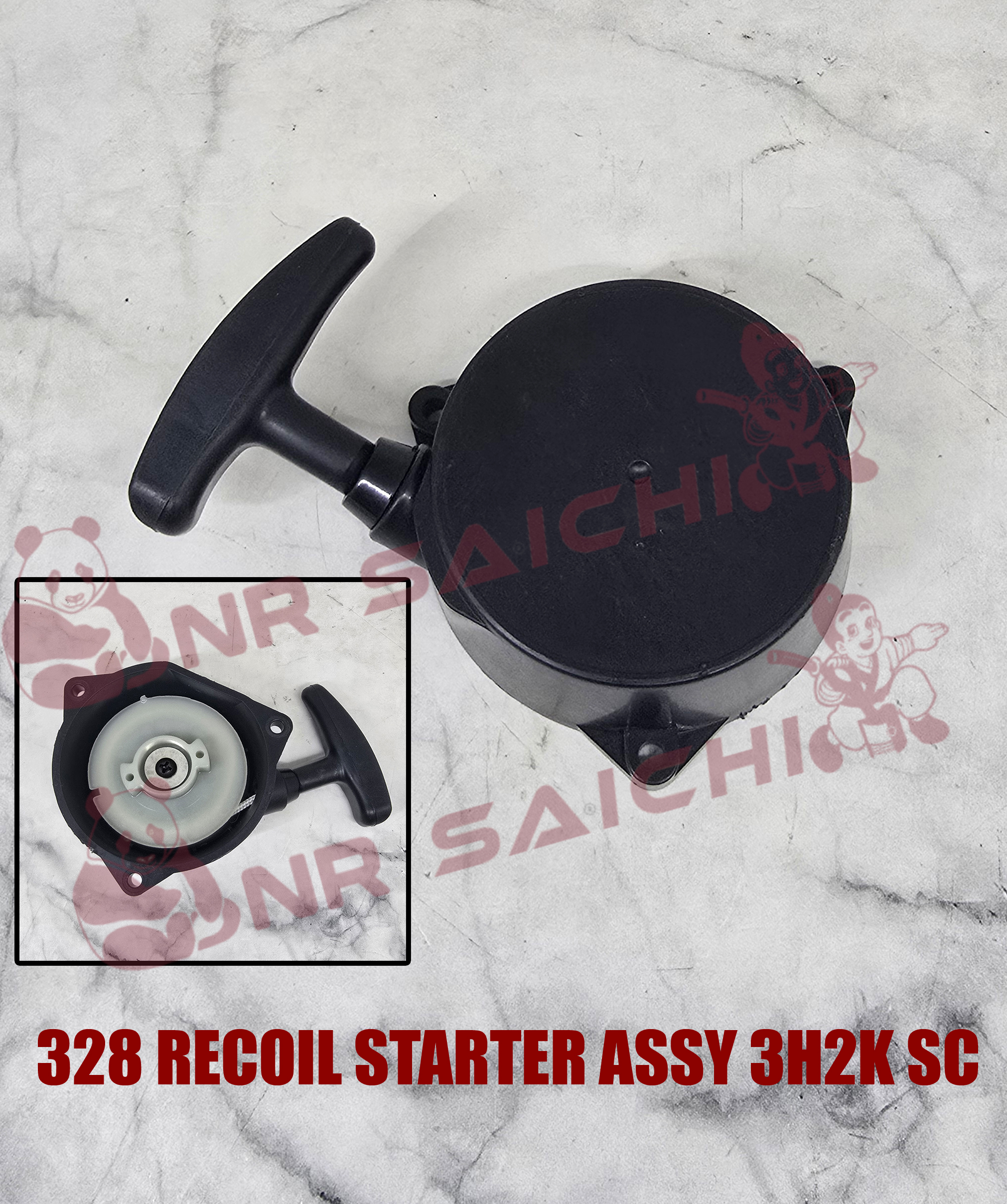 328           RECOIL STARTER ASSY 3H (2K) SC