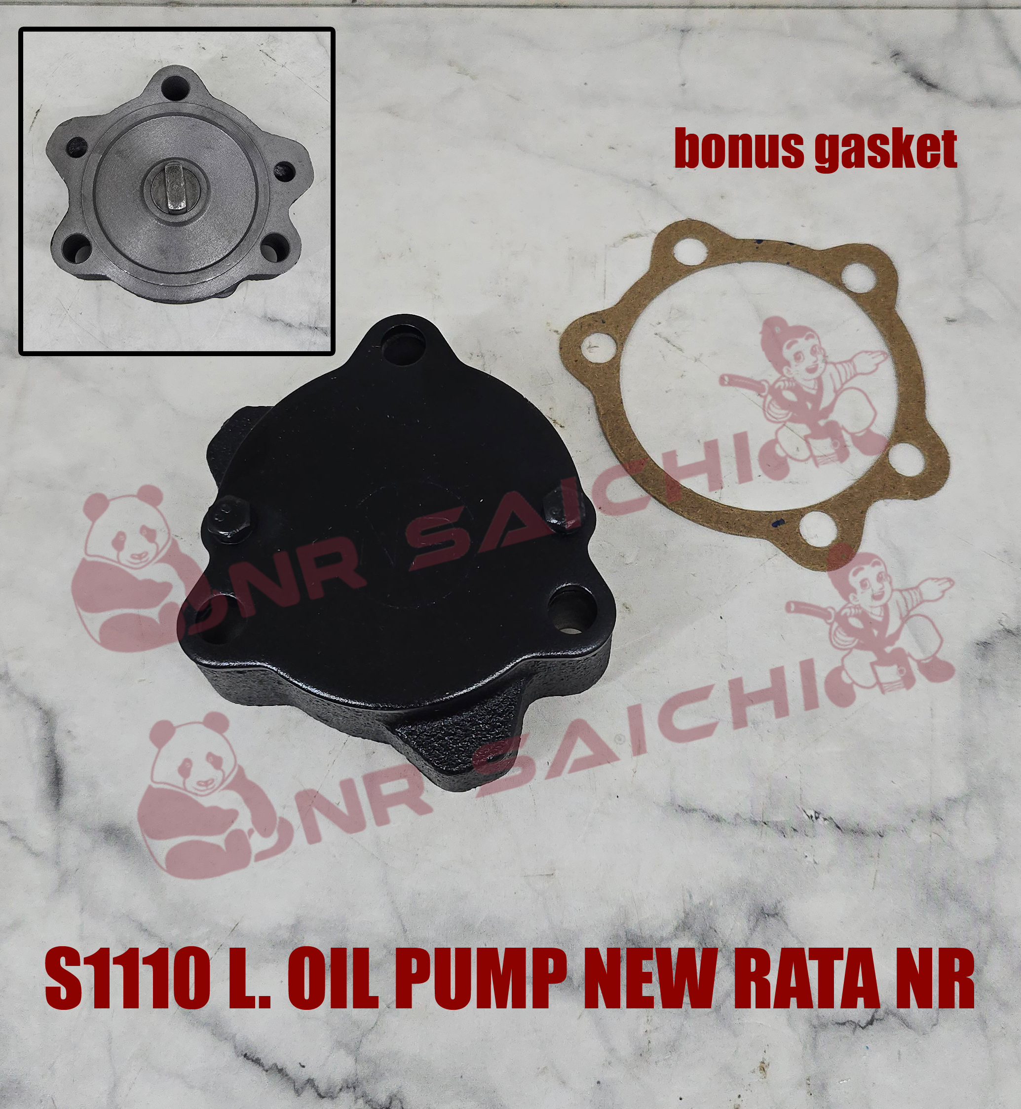 S1110         L. OIL PUMP NEW (RATA) BIG + GASKET NR