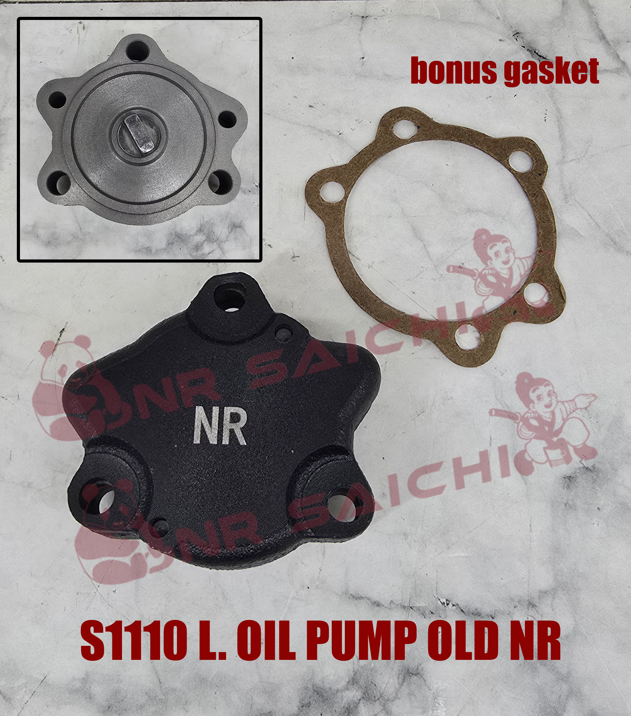 S1110         L. OIL PUMP OLD BIG + GASKET NR