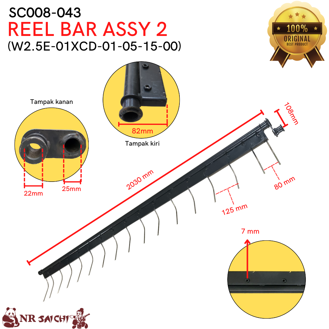 SC008-043     REEL BAR ASSY 2 NR