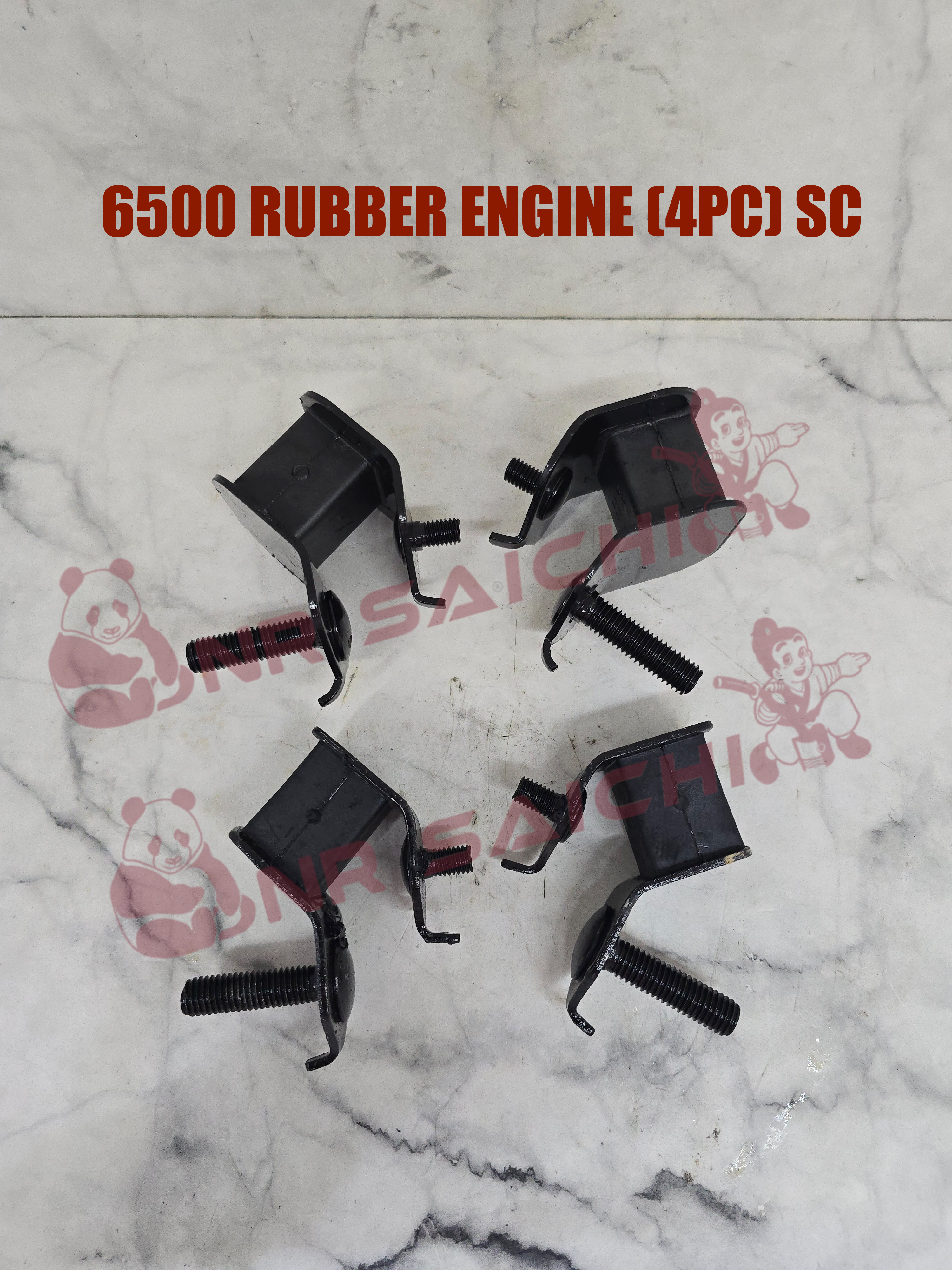 6500 / GX390  RUBBER ENGINE (4PC) SC