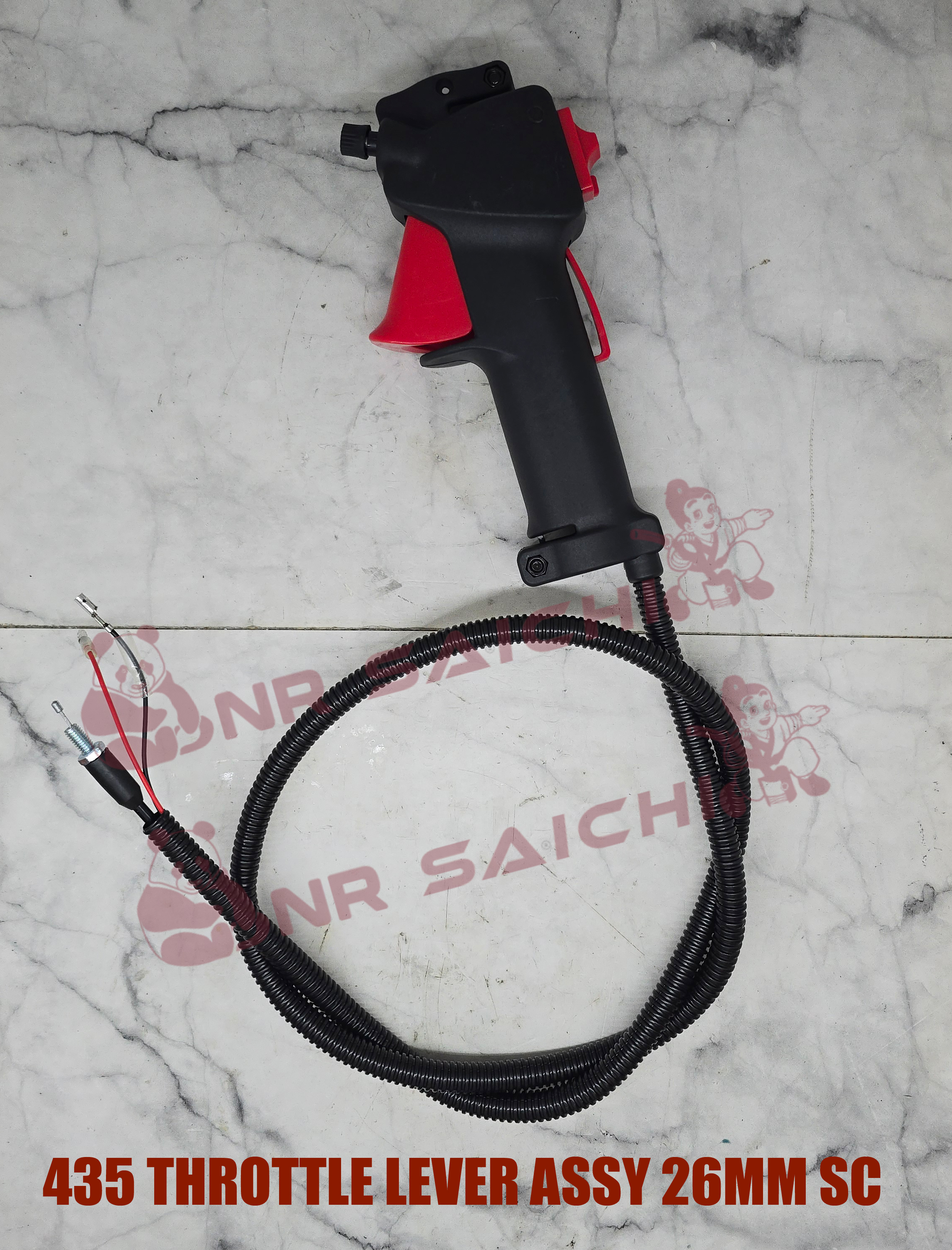 GX35          THROTTLE LEVER ASSY 26MM SC