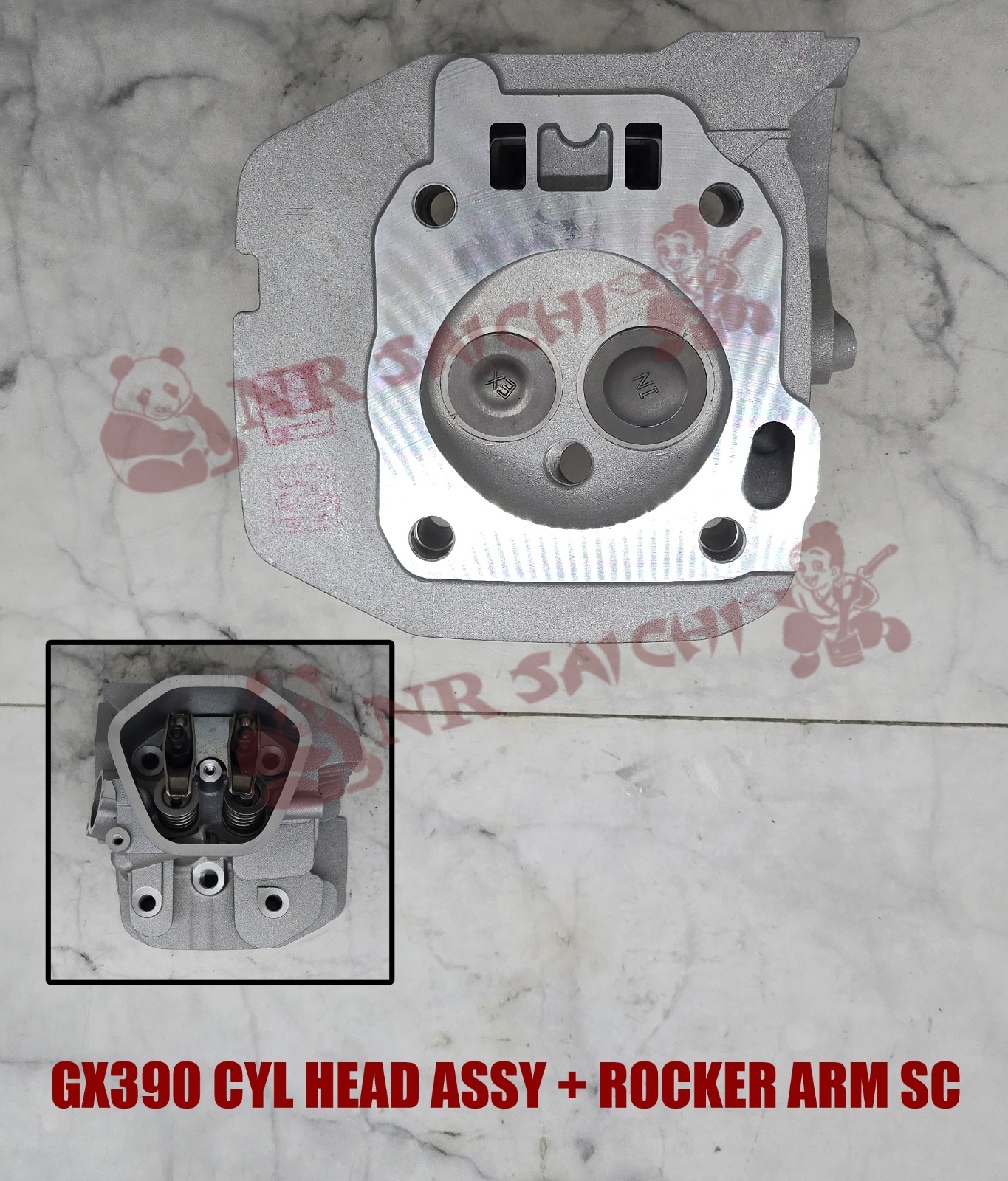 GX390         CYL HEAD ASSY + ROCKER ARM SC