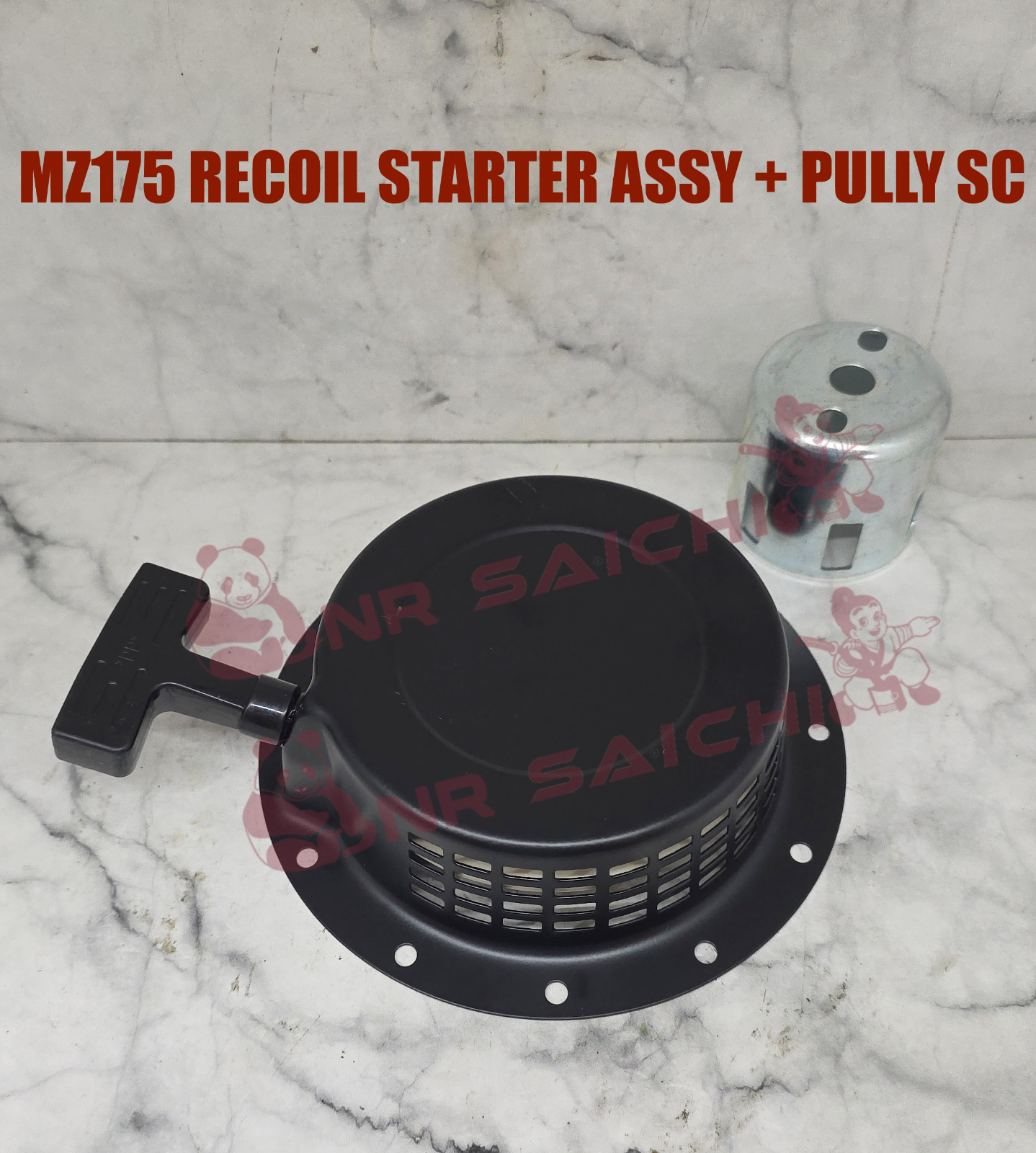 MZ175         RECOIL STARTER ASSY + PULLEY SC