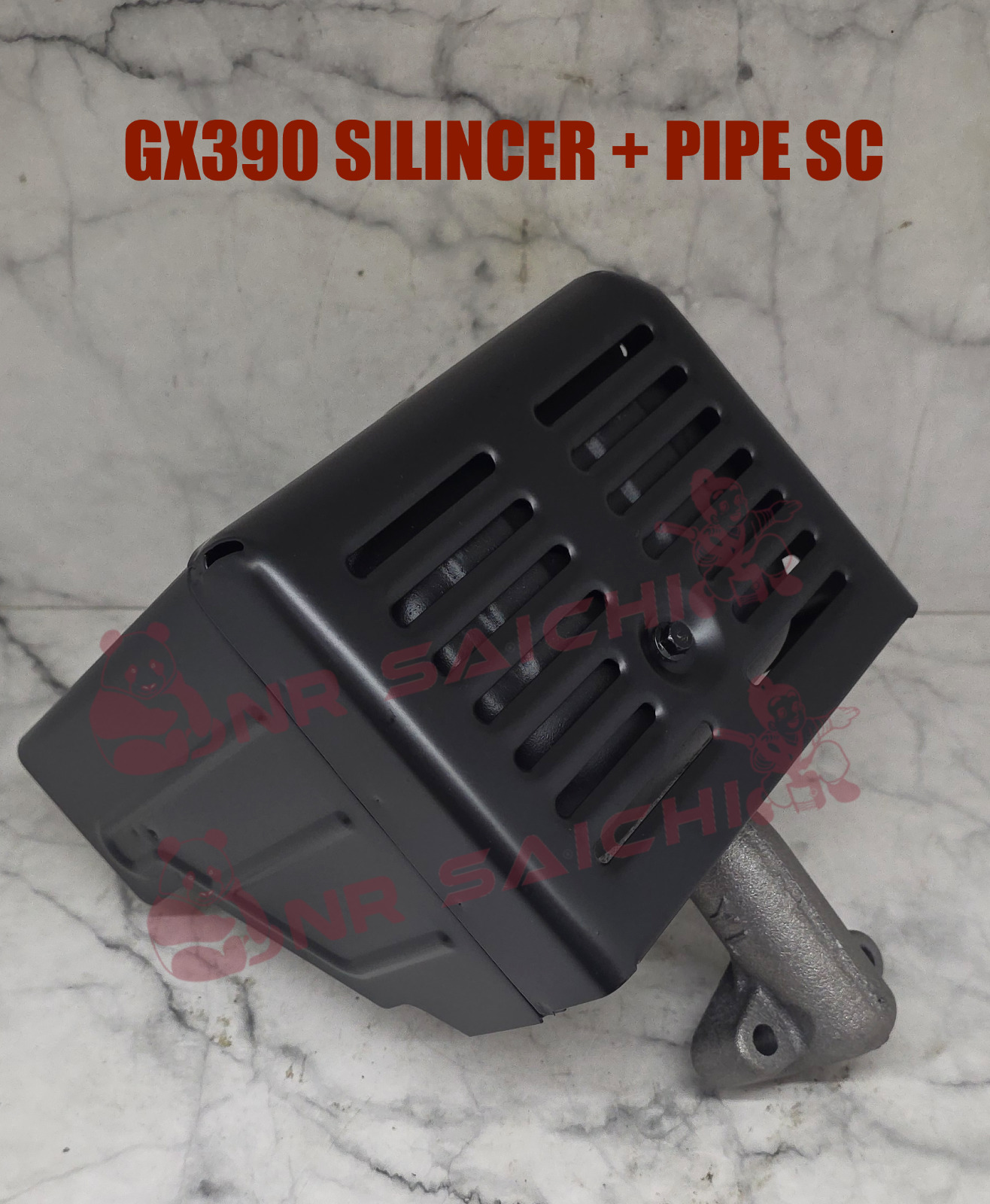 GX390         SILENCER / MUFFLER + PIPE SC