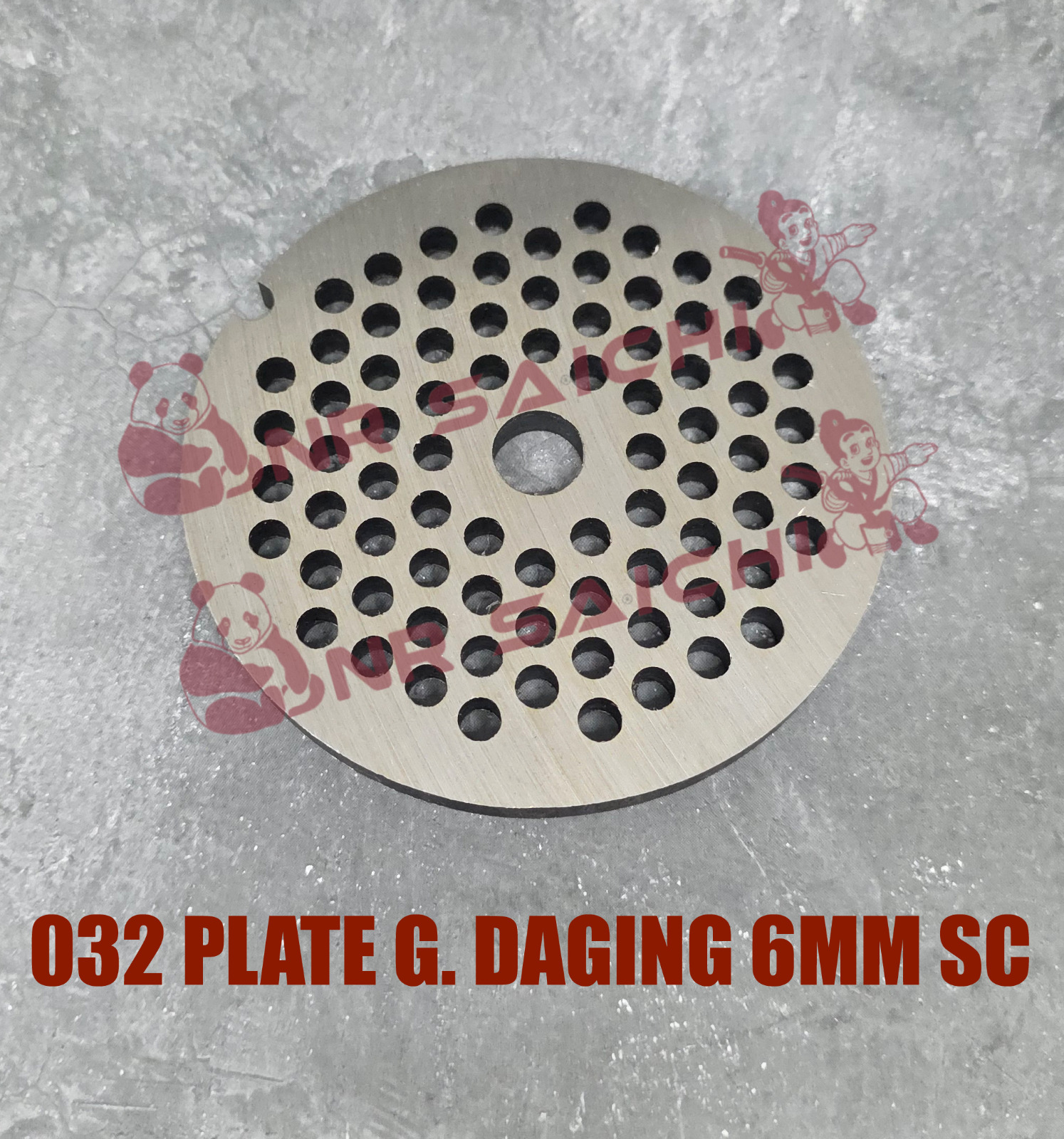 032           PLATE G. DAGING 6MM SC