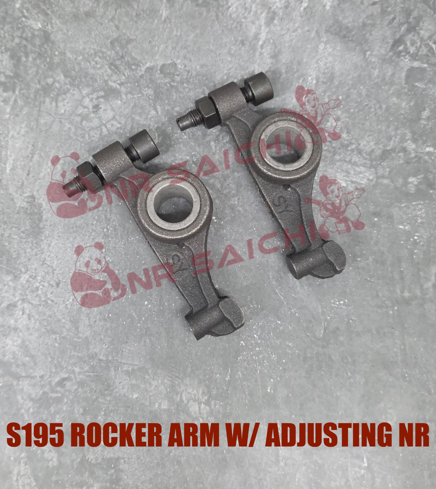 S195 - S1110  ROCKER ARM + ADJ SCREW NR