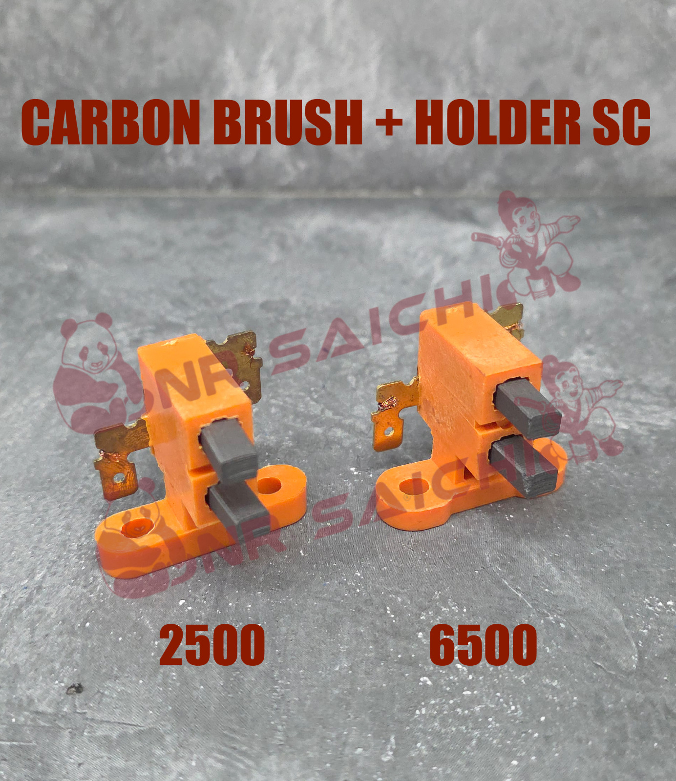 6500 (GX390)  CARBON BRUSH + HOLDER SC