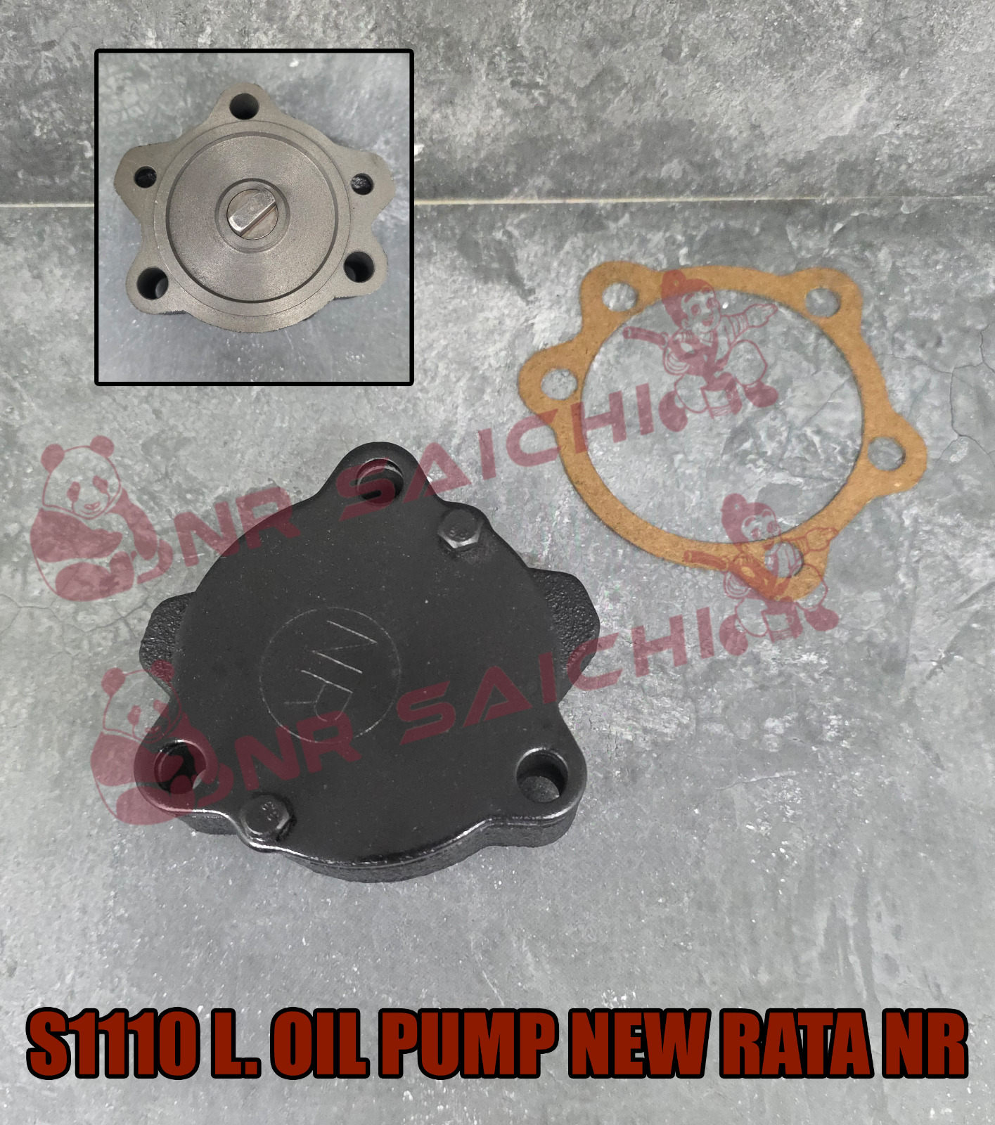 S1110         L. OIL PUMP NEW (RATA) BIG + GASKET NR