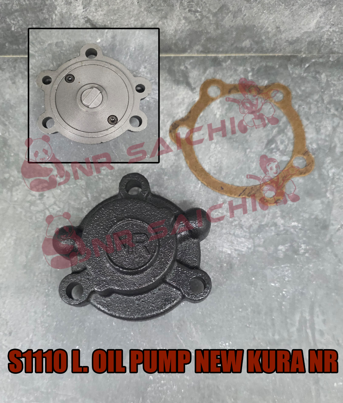 S 1110        L. OIL PUMP NEW (KURA) BIG + GASKET NR