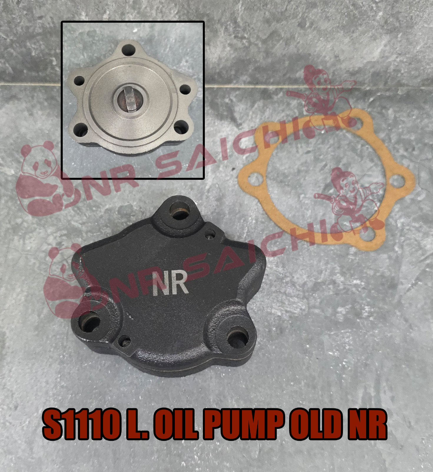 S1110         L. OIL PUMP OLD BIG + GASKET NR