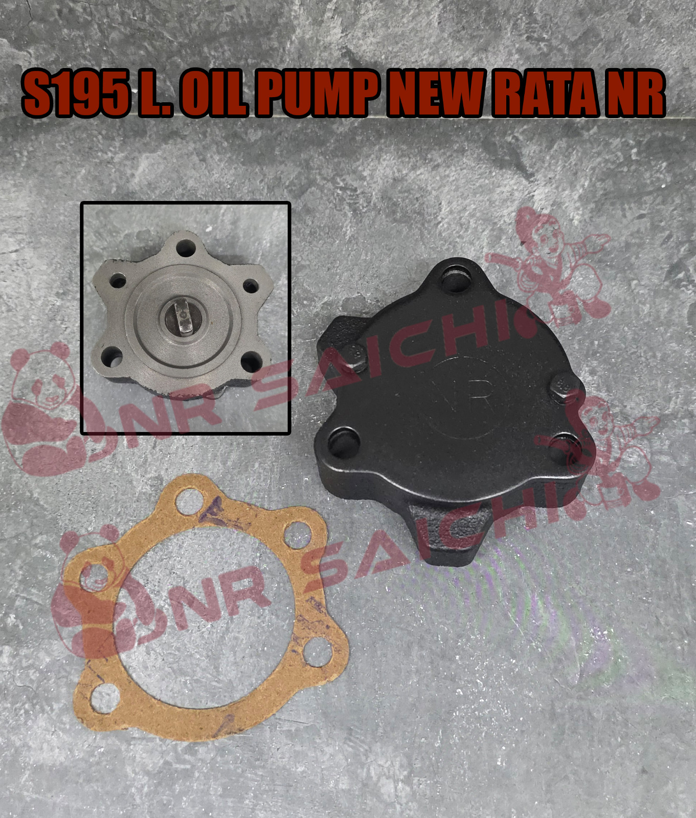 S195 - S1100  L. OIL PUMP NEW (RATA) BIG + GASKET NR