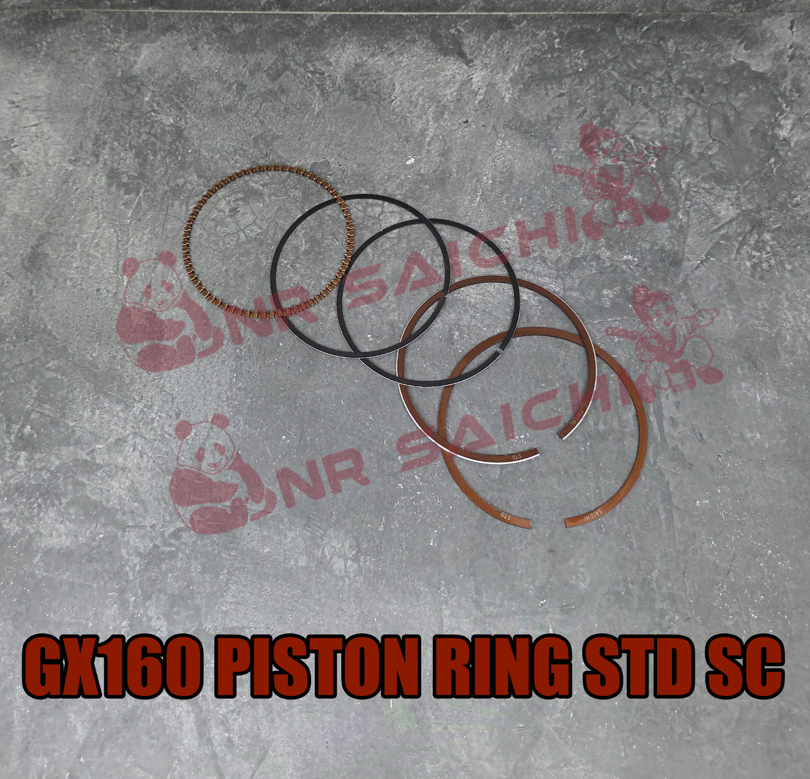 GX160         PISTON RING STD SC GOLD