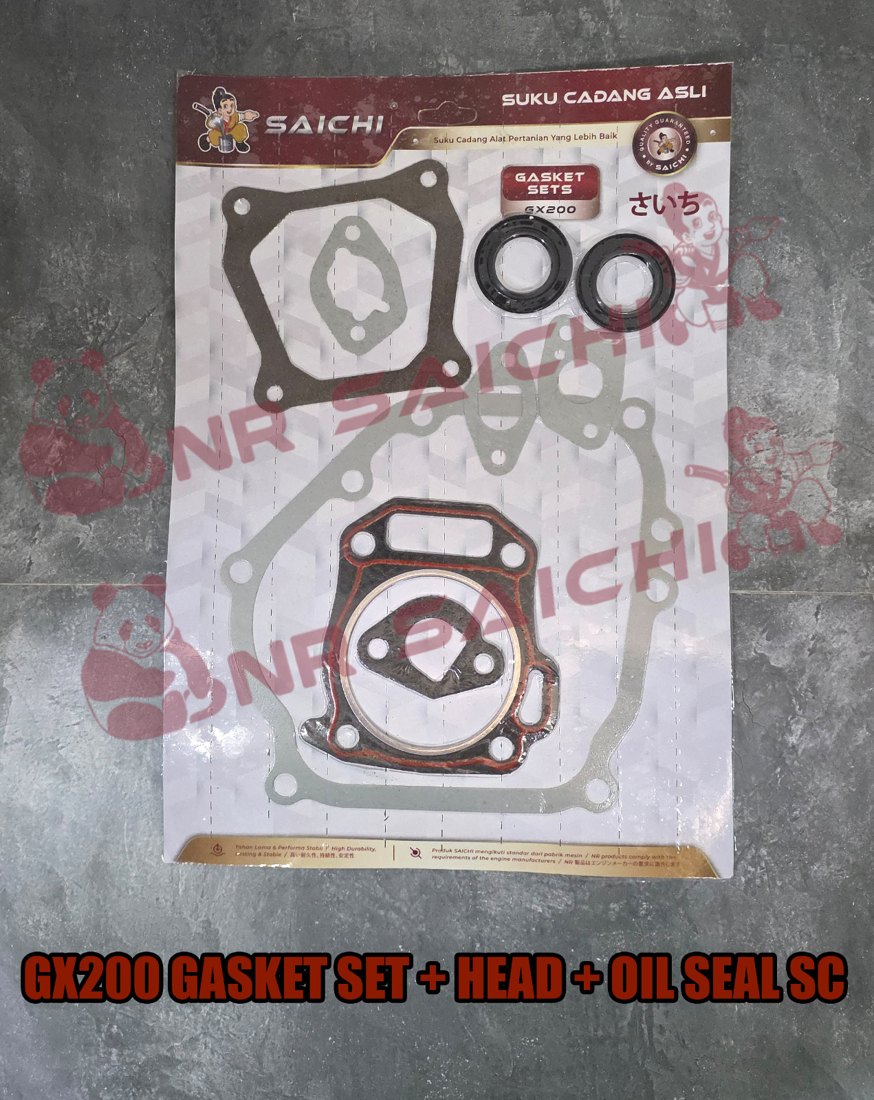 GX200         GASKET SET + HEAD + OIL SEAL SC