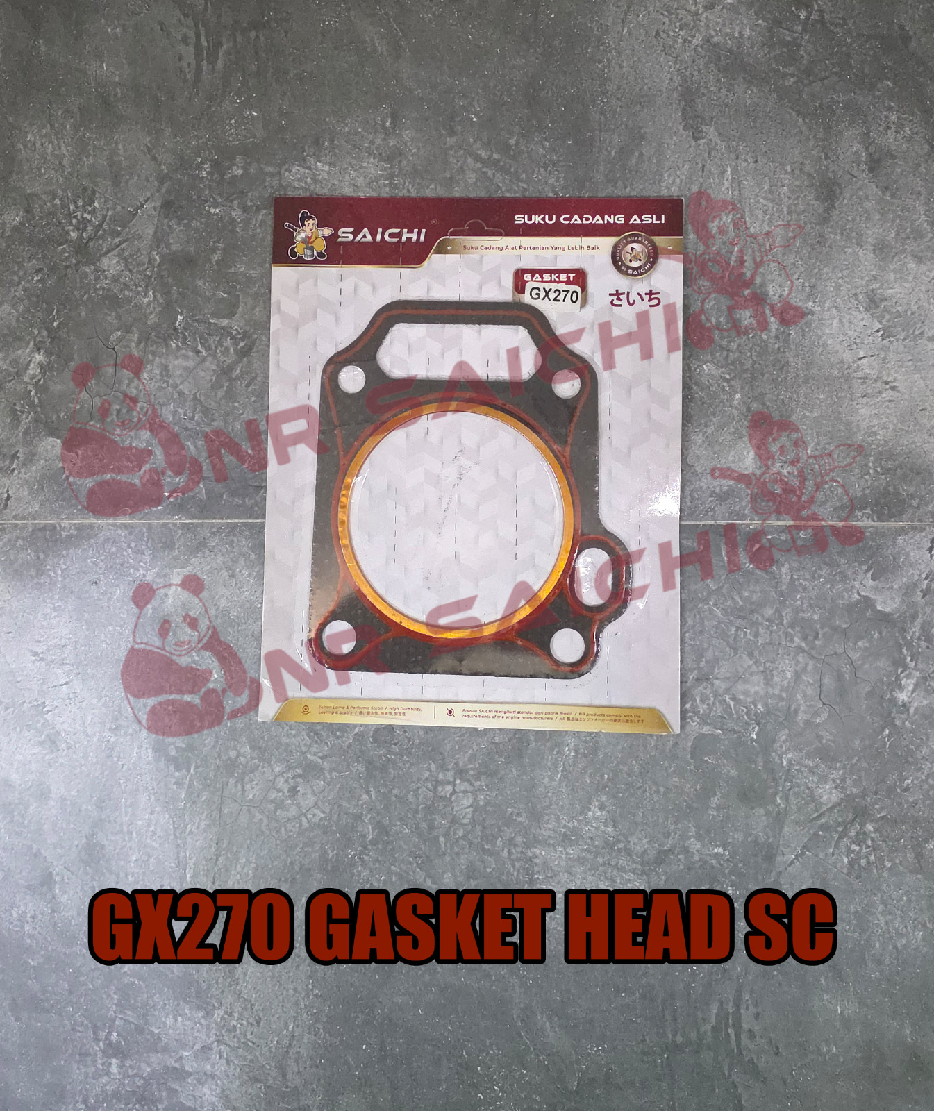GX270        GASKET HEAD SC BLCK