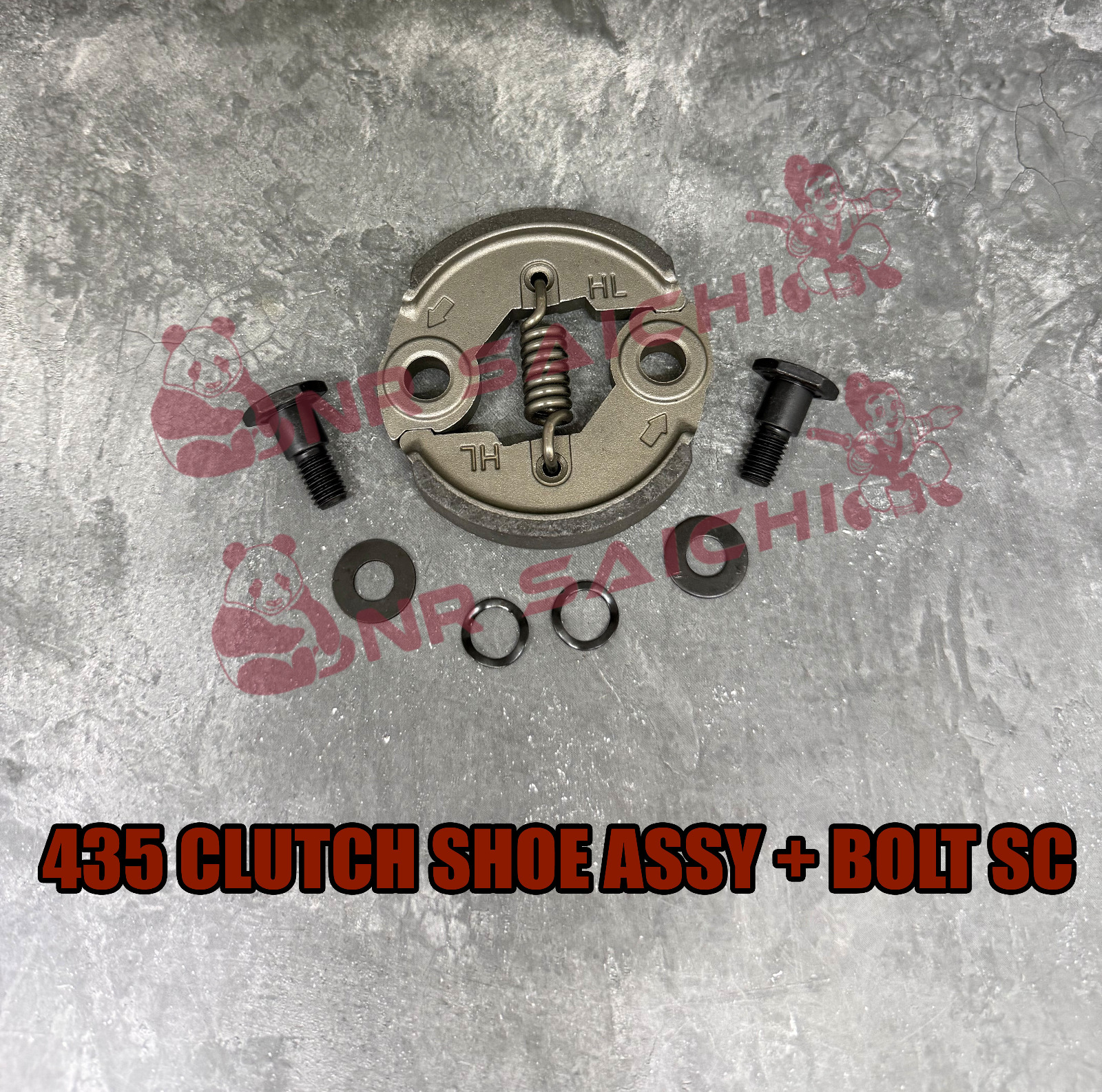 GX35 / 435    CLUTCH SHOE ASSY + BOLT SC