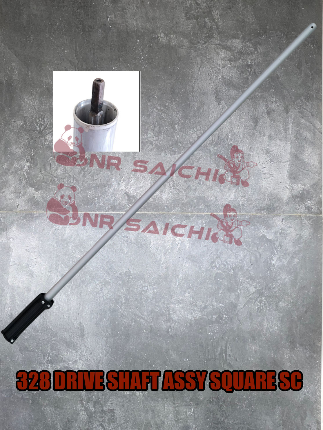 328           DRIVE SHAFT + PIPE SQUARE SC