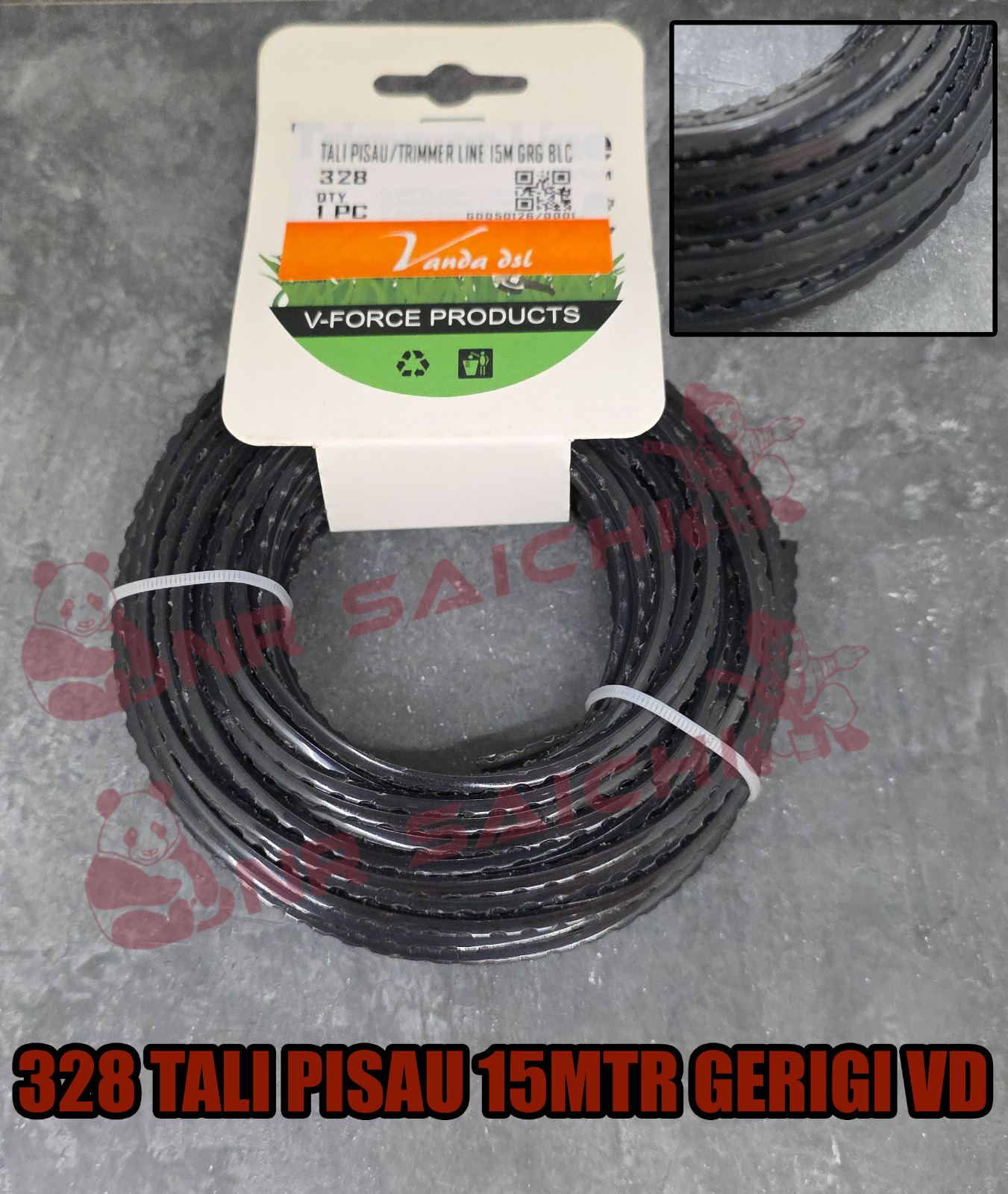 328           TALI PISAU/TRIMMER LINE 15M GRG VD BLC