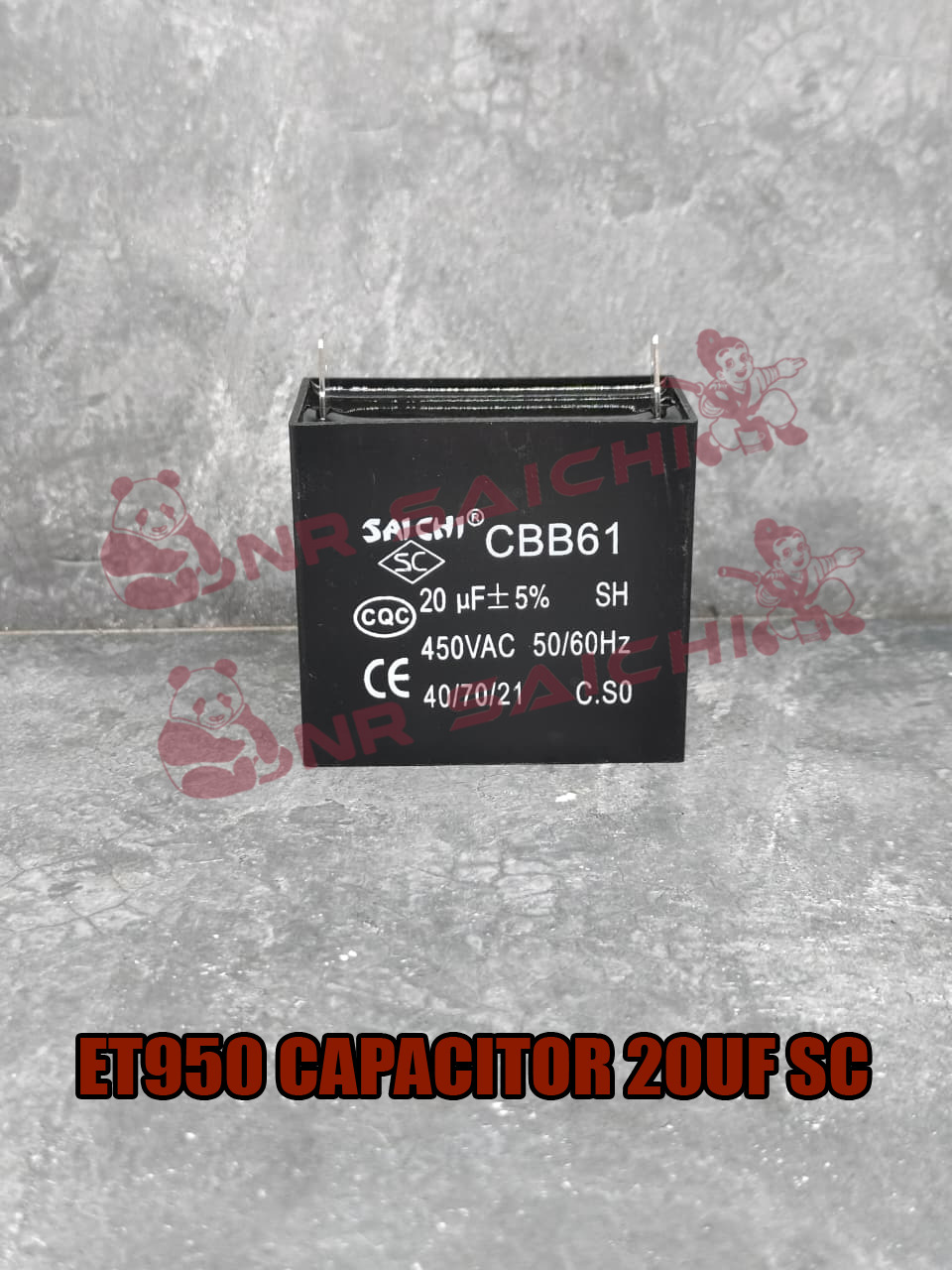 ET950        CAPACITOR 20 UF SC
