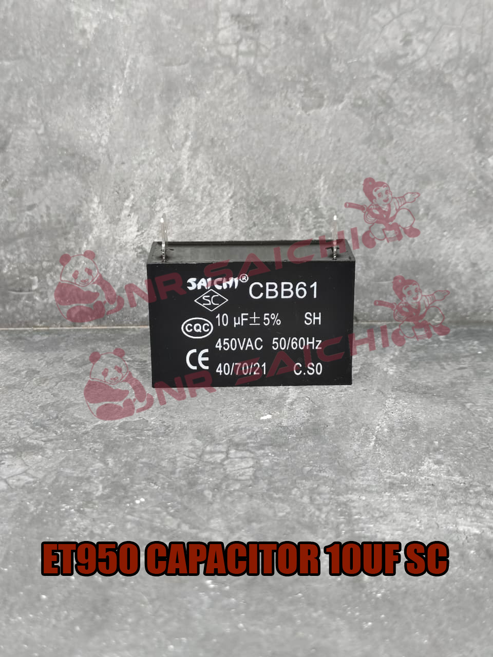 ET950        CAPACITOR 10 UF SC